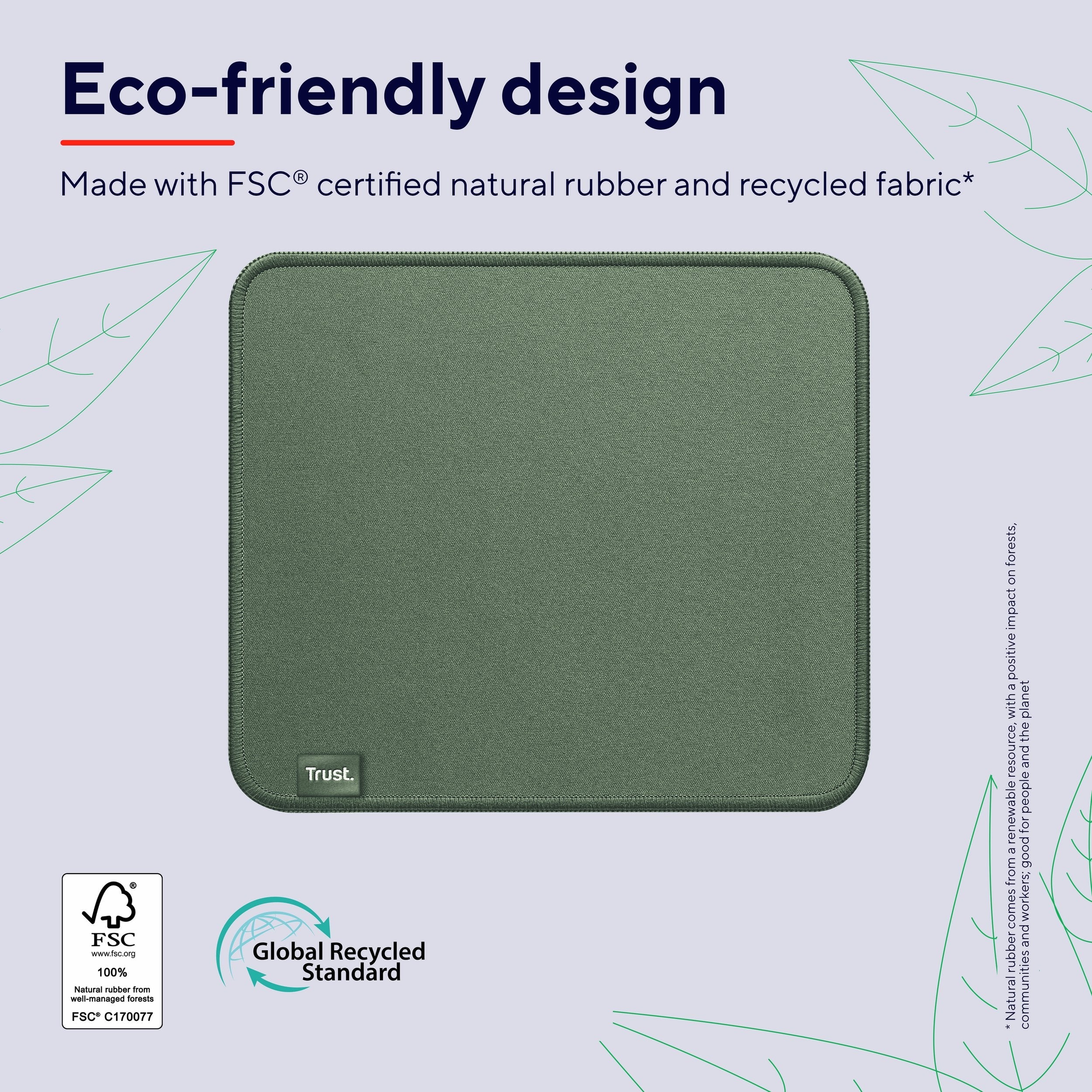Alfombrilla Trust Boye Eco 3 X 250 X 210mm Verde