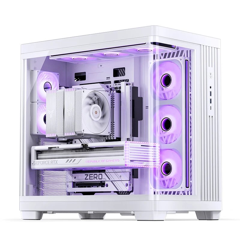 Jonsbo Tk-4 Carcasa, Midi-Tower, Atx, Tempered Glass - Blanco