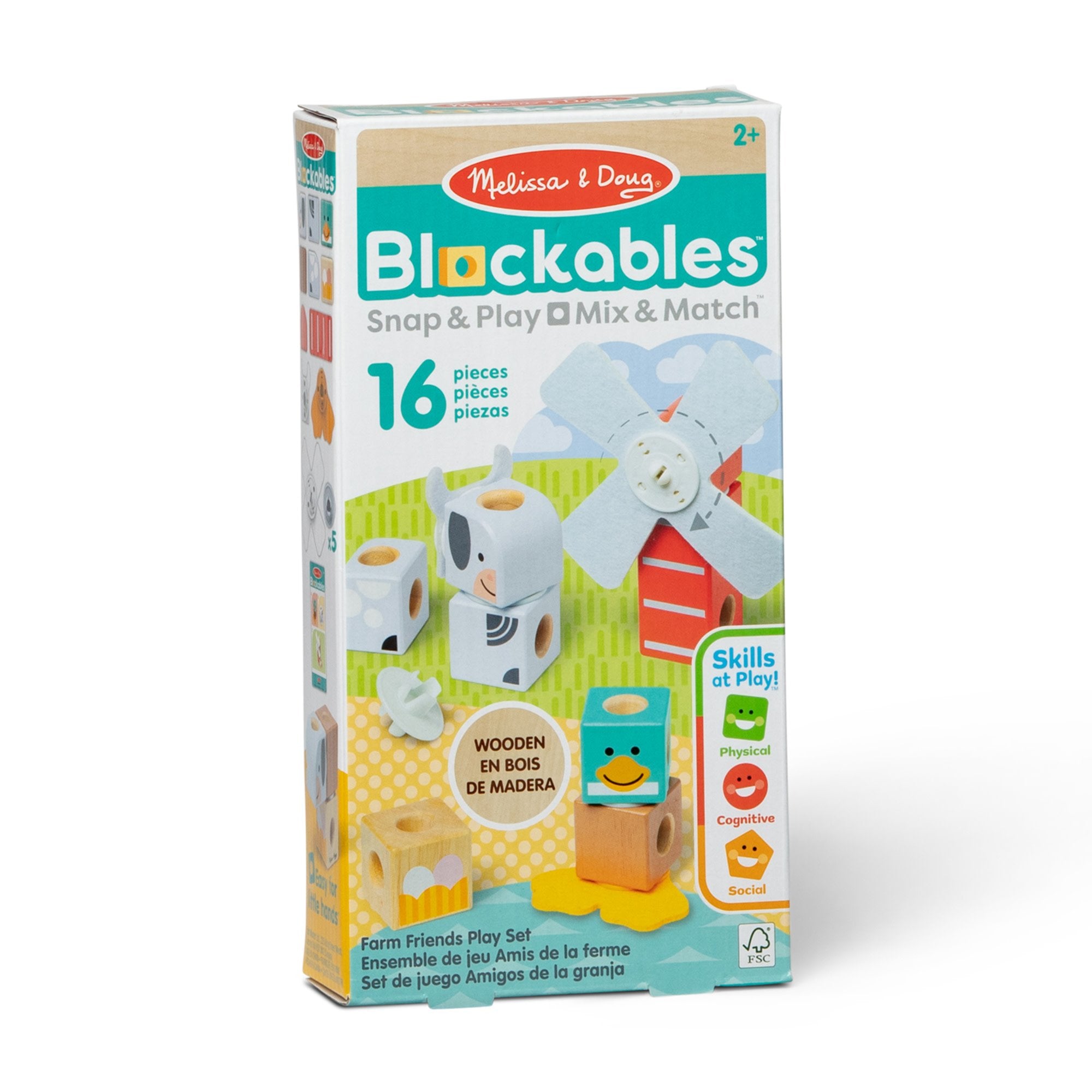 Spinmaster Melissa & Doug - Blockables Bauernhoffreunde Set 6074896