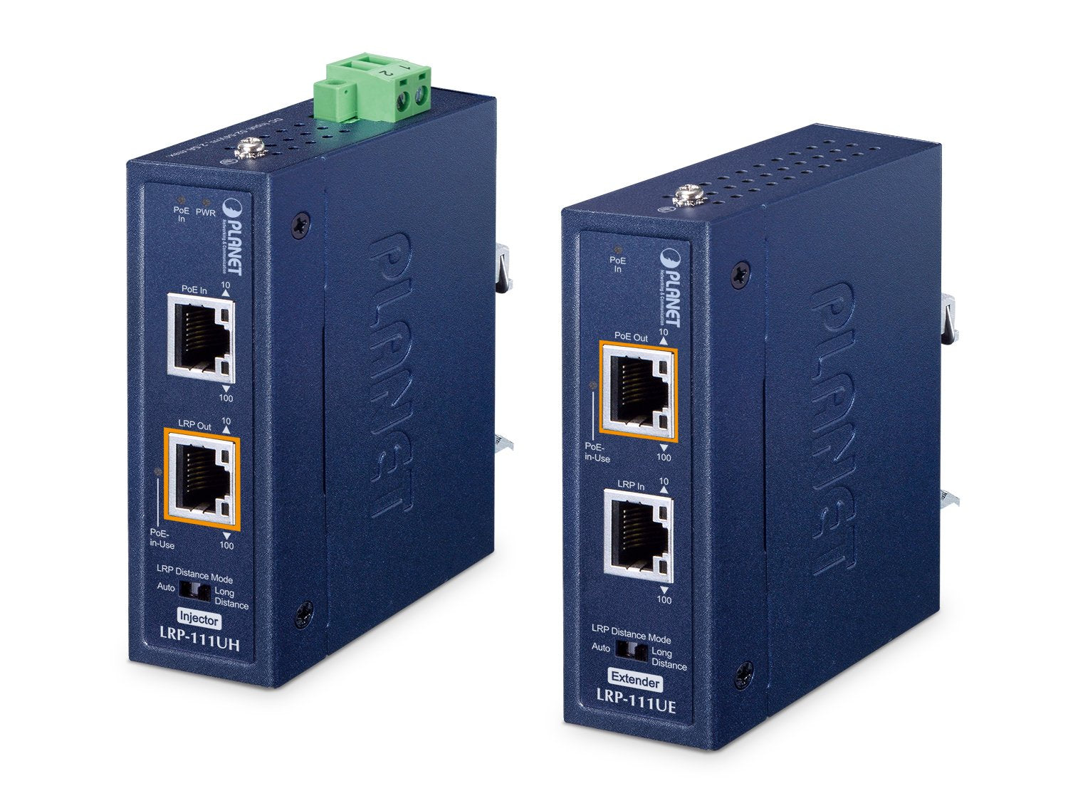 Planet Lrp-111u-Kit 1-Port Indumrial Poe + 1-Port Utp Lr Poe Kit