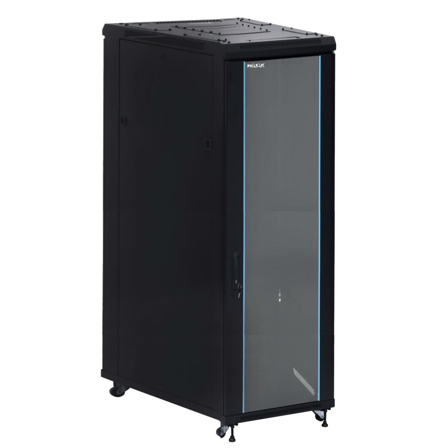 Armario Rack De Suelo 19 " Phasak Pro 47u Negro 600x1000 Montado Pho 6147