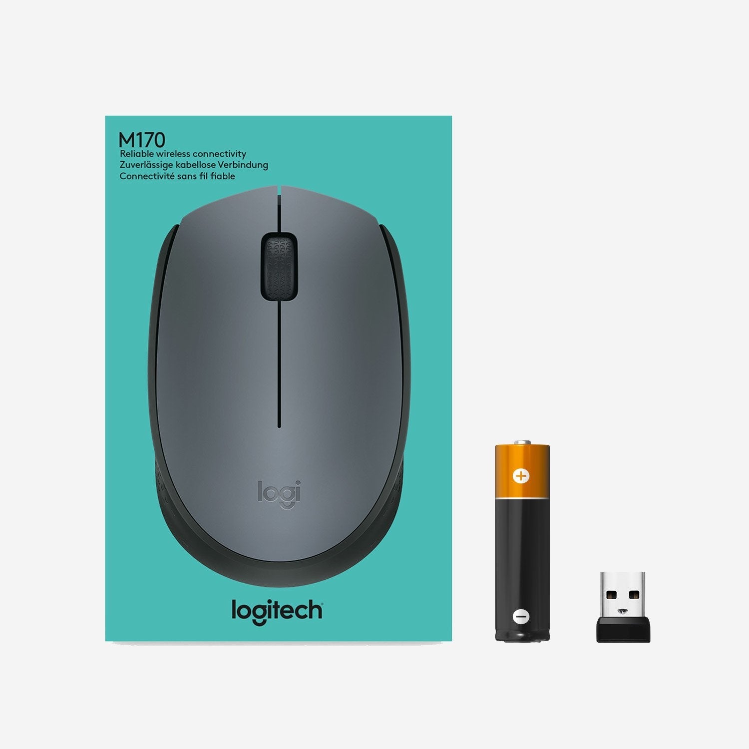 EAN 5099206062887 - Logitech M170 Grey-K ratón Oficina Ambidextro RF inalámbrico Óptico 1000 DPI imagen 15