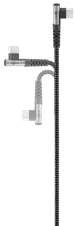 Goobay 64659 Cable Usb 1 M Usb 2.0 Usb C Negro, Gris