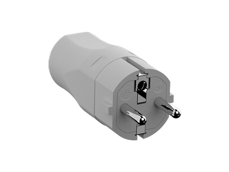 Bachmann Schutzkontaktstecker Cee 7 7 16a 250vac, Montage, Grau