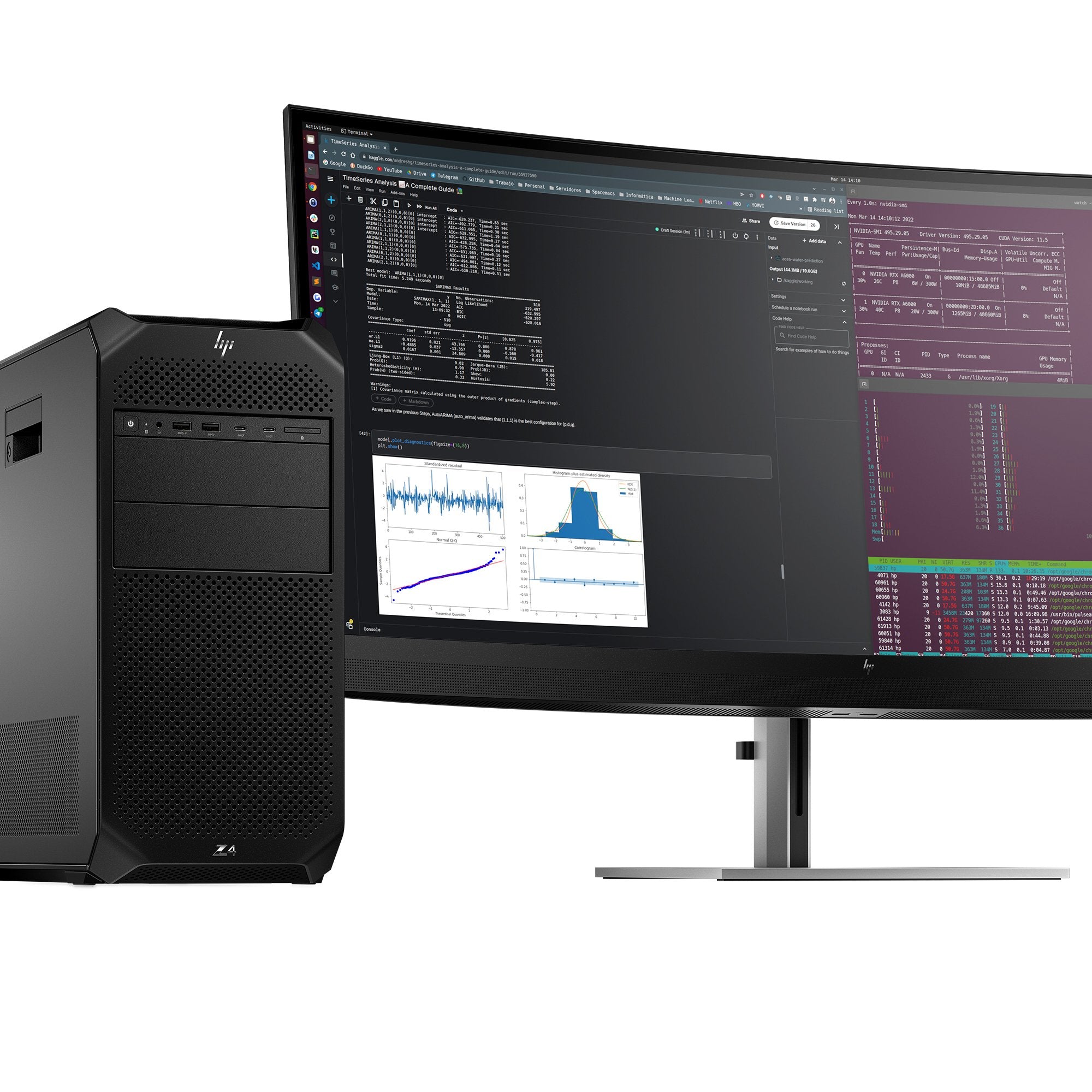 EAN 0197961431810 - HP Z4 G5 Intel Xeon w3 w3-2425 32 GB DDR5-SDRAM 1 TB SSD Windows 11 Pro Torre Puesto de trabajo AI Workst imagen 6