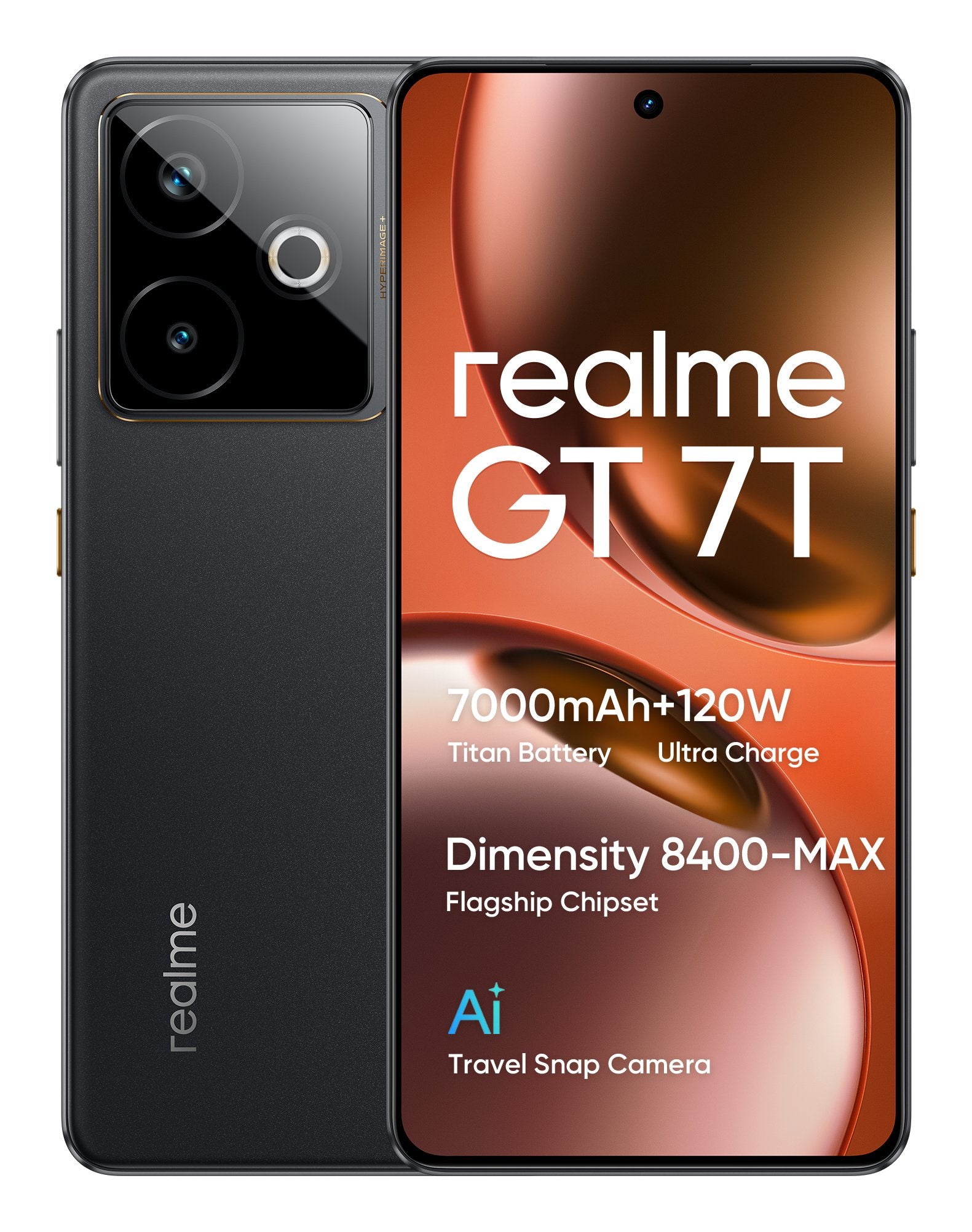 EAN 6941764464650 - realme GT 7T 17,3 cm (6.8") SIM doble Android 15 5G USB Tipo C 12 GB 256 GB 7000 mAh Negro imagen 10