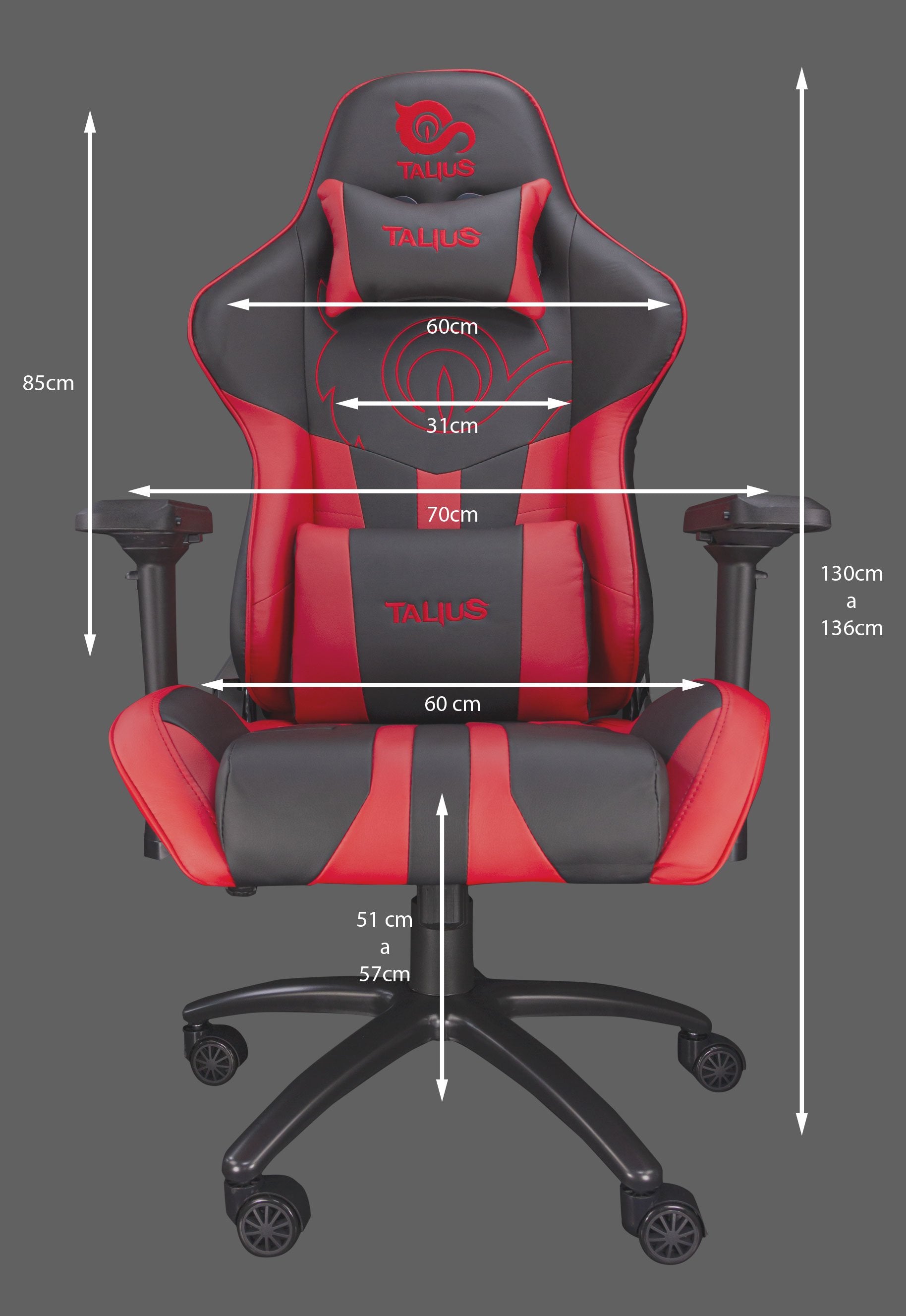 Talius Silla Vipper Gaming Black/Orange, 4d, Butterfly, Base Metal, Ruedas 60mm Nylon, Gas Clase 4, 2 Almo