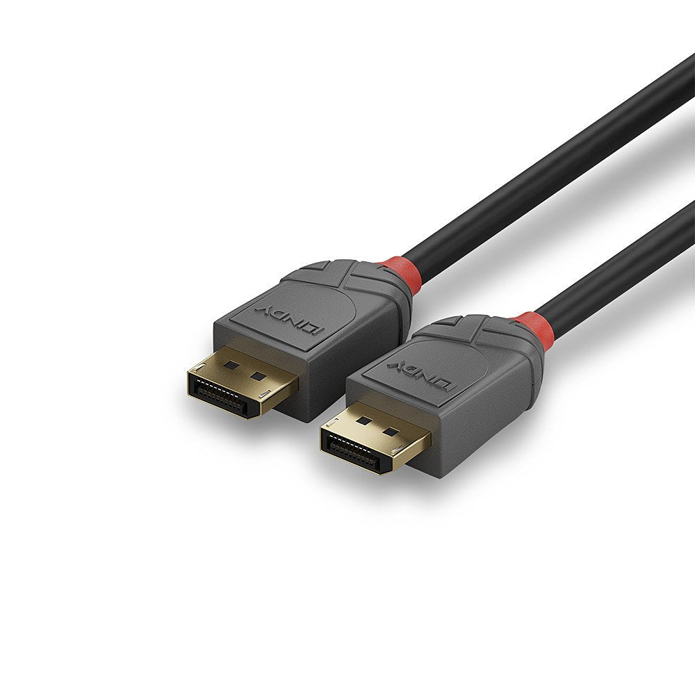 Lindy 36484 Cable Displayport 5 M Negro, Gris