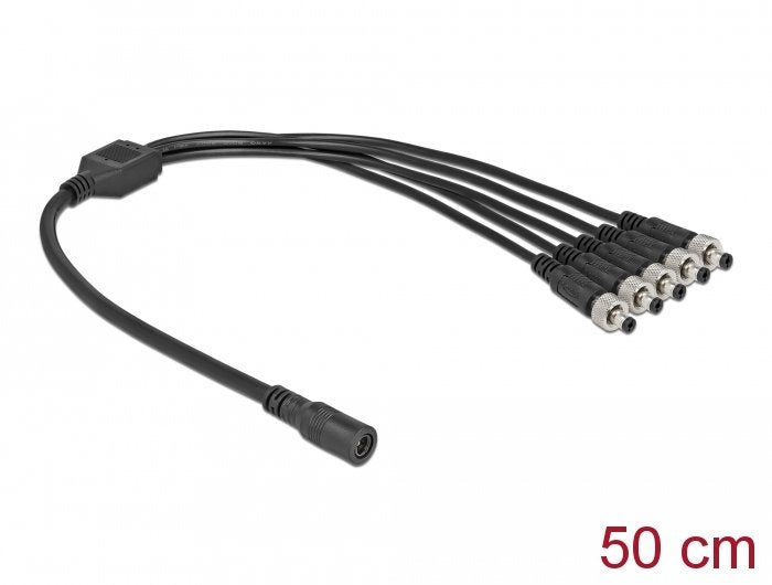 Delock Dc Verteilercable 5,5 X 2,1 Mm 1 X Buchse Zu 5 X Stecker Verschraubbar