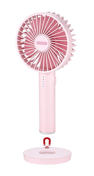 86624 Handventilator Breezy Ii Pink 4w 5 Geschwindigkeitsstufen Ø10cm