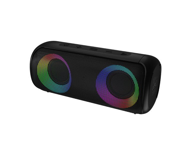 Altavoz Bluetooth Audictus Aurora Pro 2.0 Tws 20w Rgb Ipx6 Microsd Bt5.0 Negro