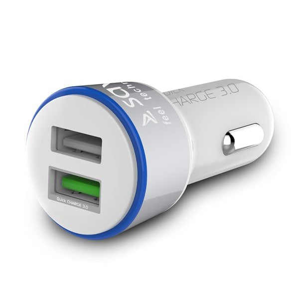 Cargador De Coche Savio Quick Charge 3.0a Sa-06/W