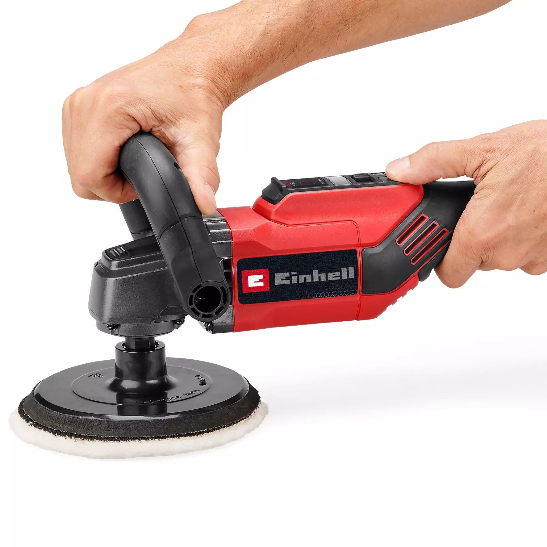 Einhell Poliermaschine Und Schleifmaschine Cc-Po 1100/150 Ce (Rojo/Negro, 1.100 Watt, Schleifscheibe Ø 150mm) 2093250