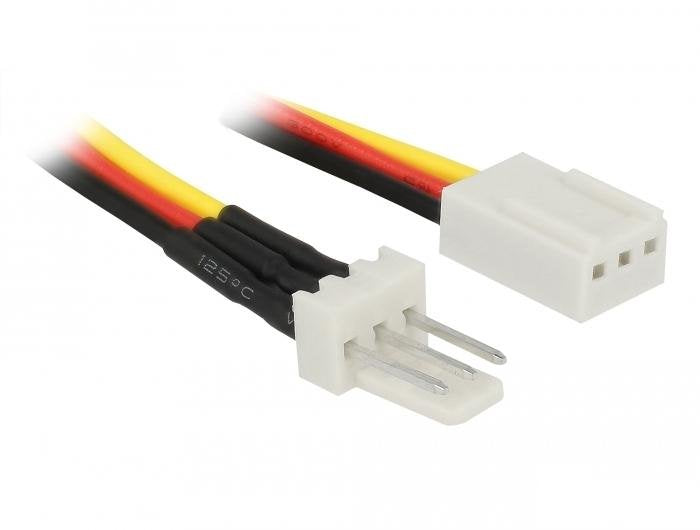 Delock Lüfter Stromcable 3 Pin Stecker Zu 3 Pin Buchse 60 Cm