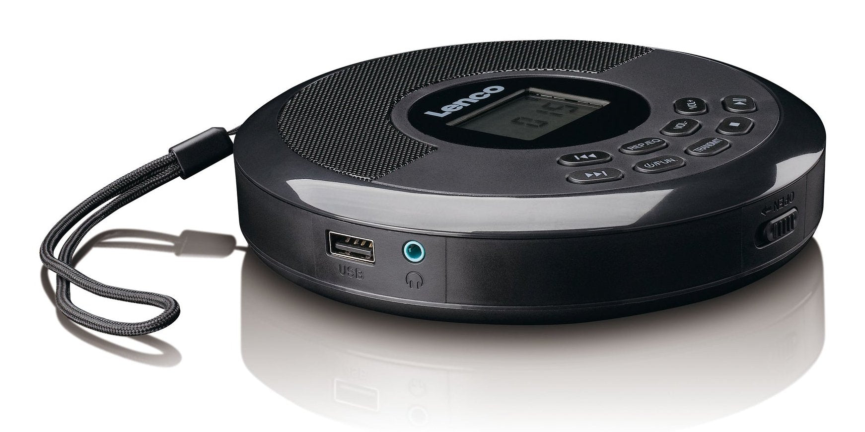 EAN 8711902090403 - Lenco CD-340BK Reproductor de CD portátil Negro imagen 2