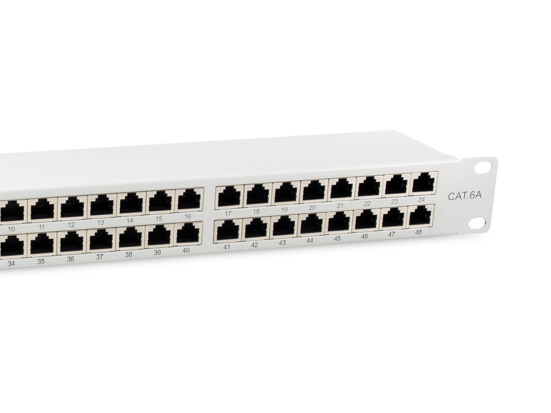 Equip Patchpanel 48x Rj45 Cat6a 19" Ftp 1he Premium Gris Claro