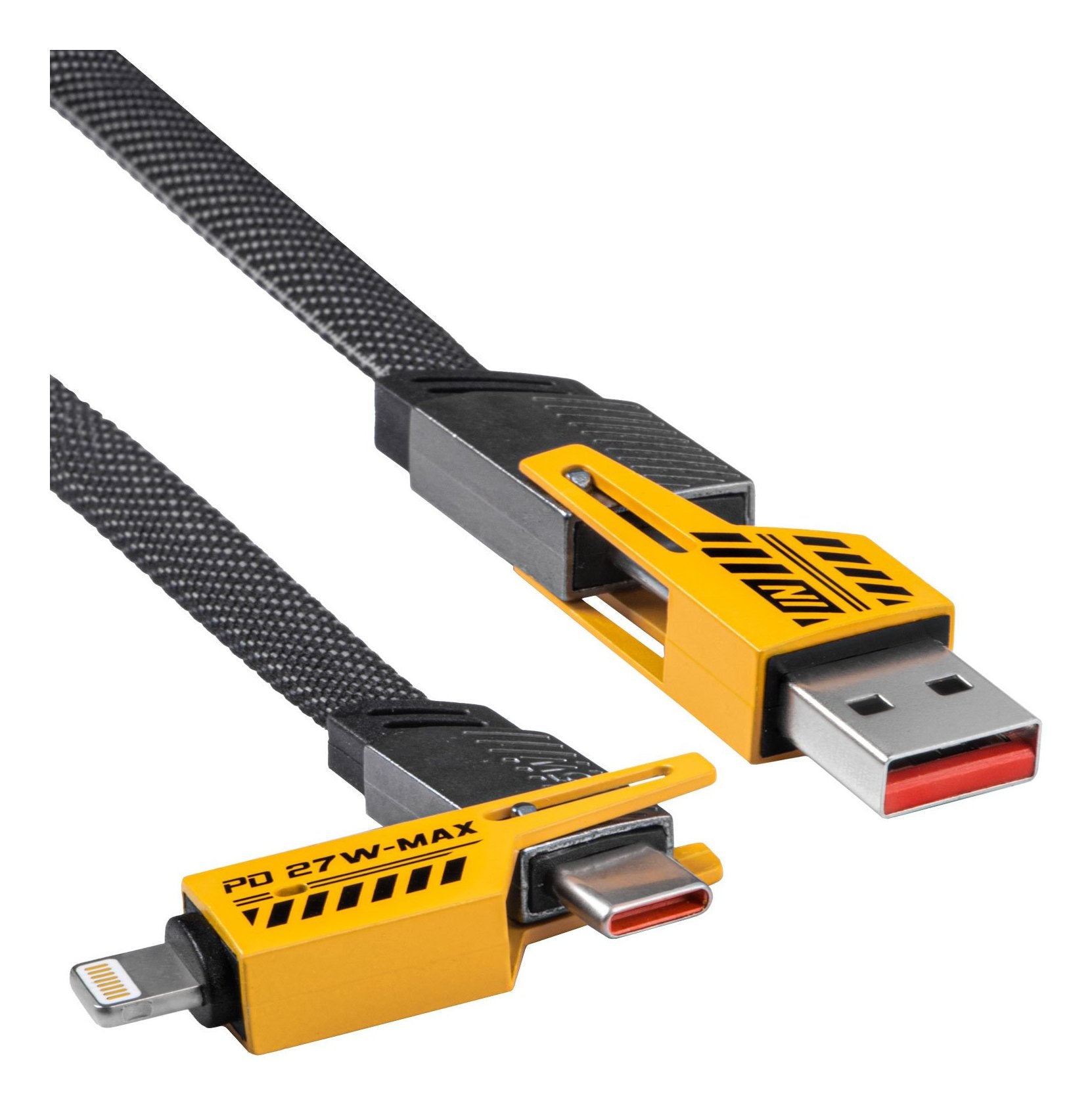 Cable Akyga Ak-Usb-57 Usb Usb 2.0 1 M Usb C Usb C/Lightning Multicolor