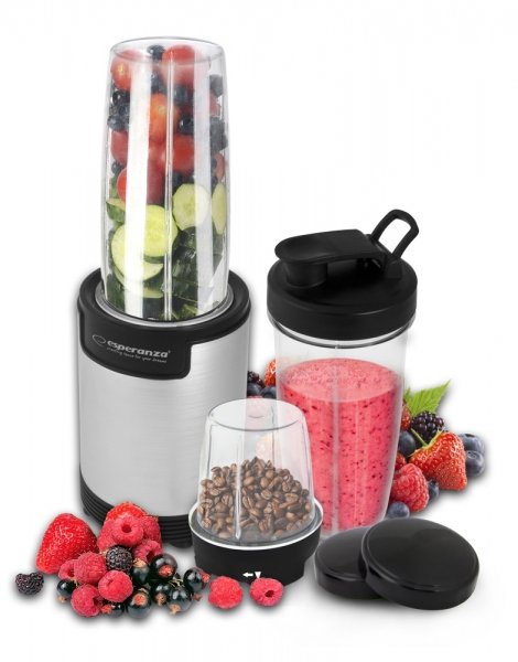 EAN 5901299954690 - Esperanza EKM030 licuadora Batidora de vaso 900 W Negro, Acero inoxidable imagen 3