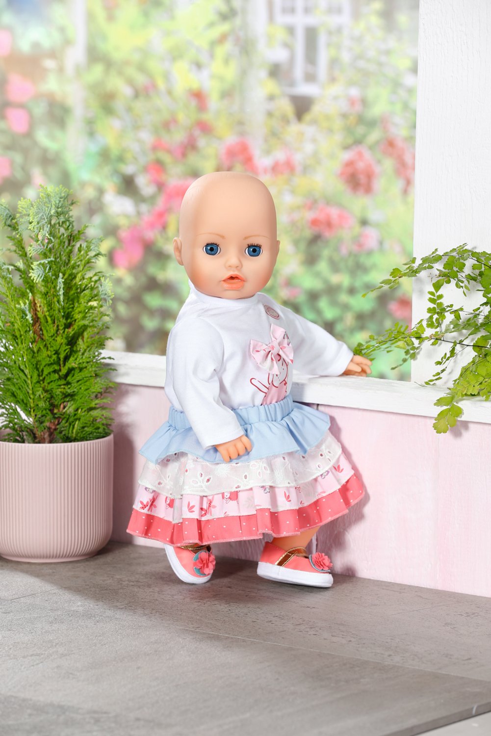 Zapf Creation Baby Annabell® Outfit Falda 43cm, Accesorios Para Muñecas Incluidas Perchas 706756