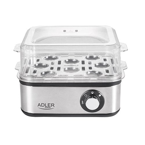 EAN 5902934831451 - Adler AD 4486 cuecehuevos 8 huevos 800 W Negro, Acero satinado, Transparente imagen 3