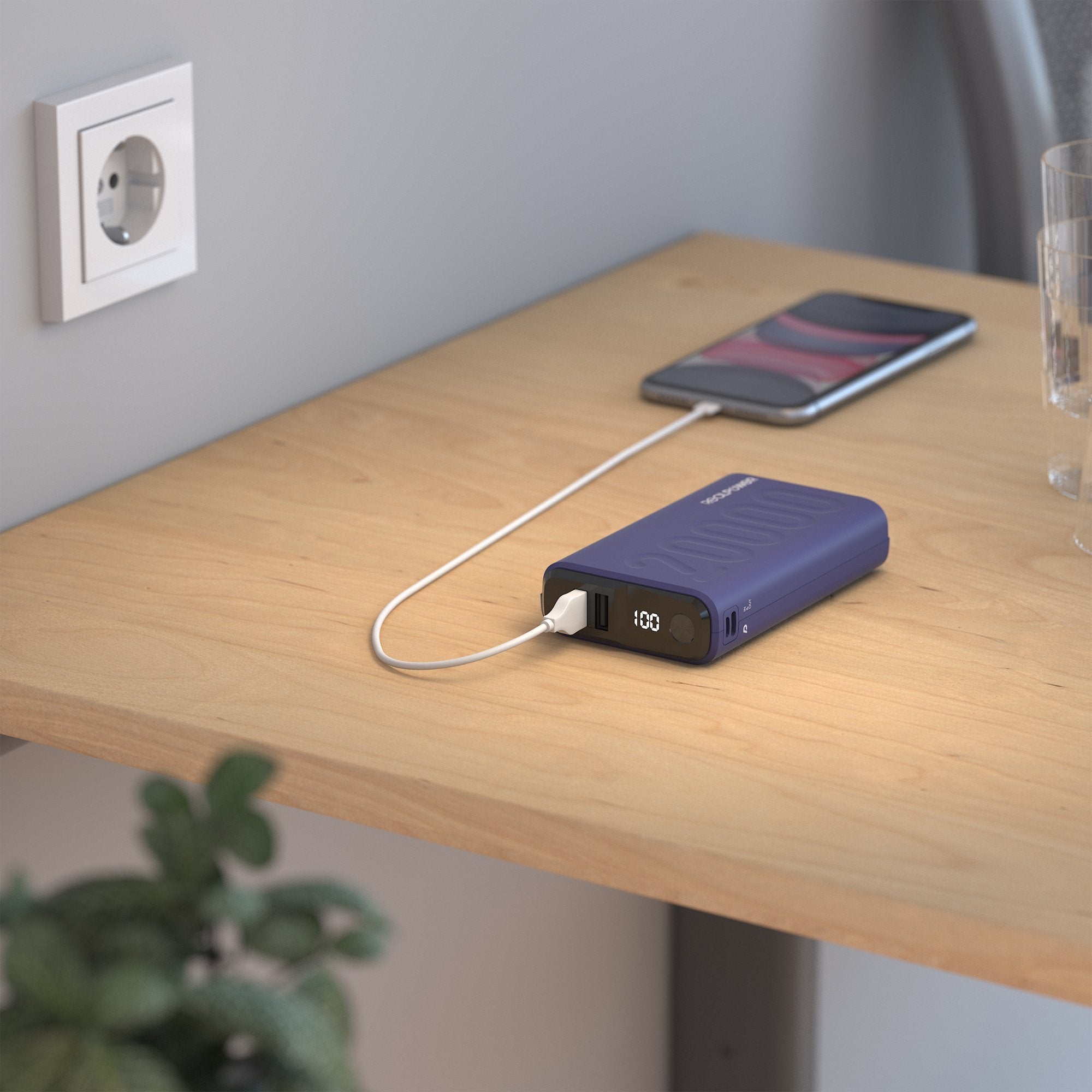 Powerbank Realpower Pb-20000 Pd+ Midnight Blue