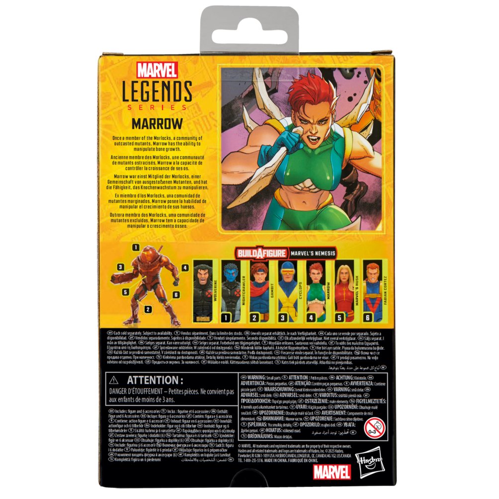 Figura Hasbro Marvel Legends Series Build A Figure Marvels Nemesis X Men Marrow