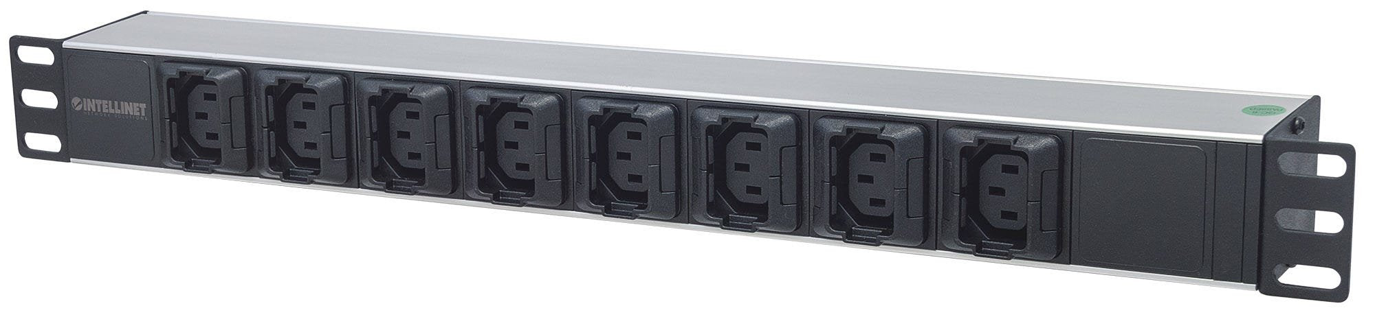 EAN 0766623163651 - Intellinet 163651 unidad de distribución de energía (PDU) 8 salidas AC 1U Negro, Plata imagen 1