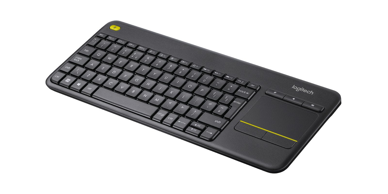 Teclado Nórdico Logitech K400 Plus Tv Rf Inalámbrico Qwerty Negro