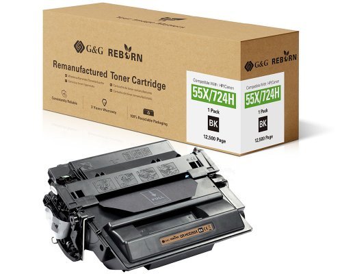 G&G Reborn-Xl-Toner Compatible Con Hp 55x Canon 724h