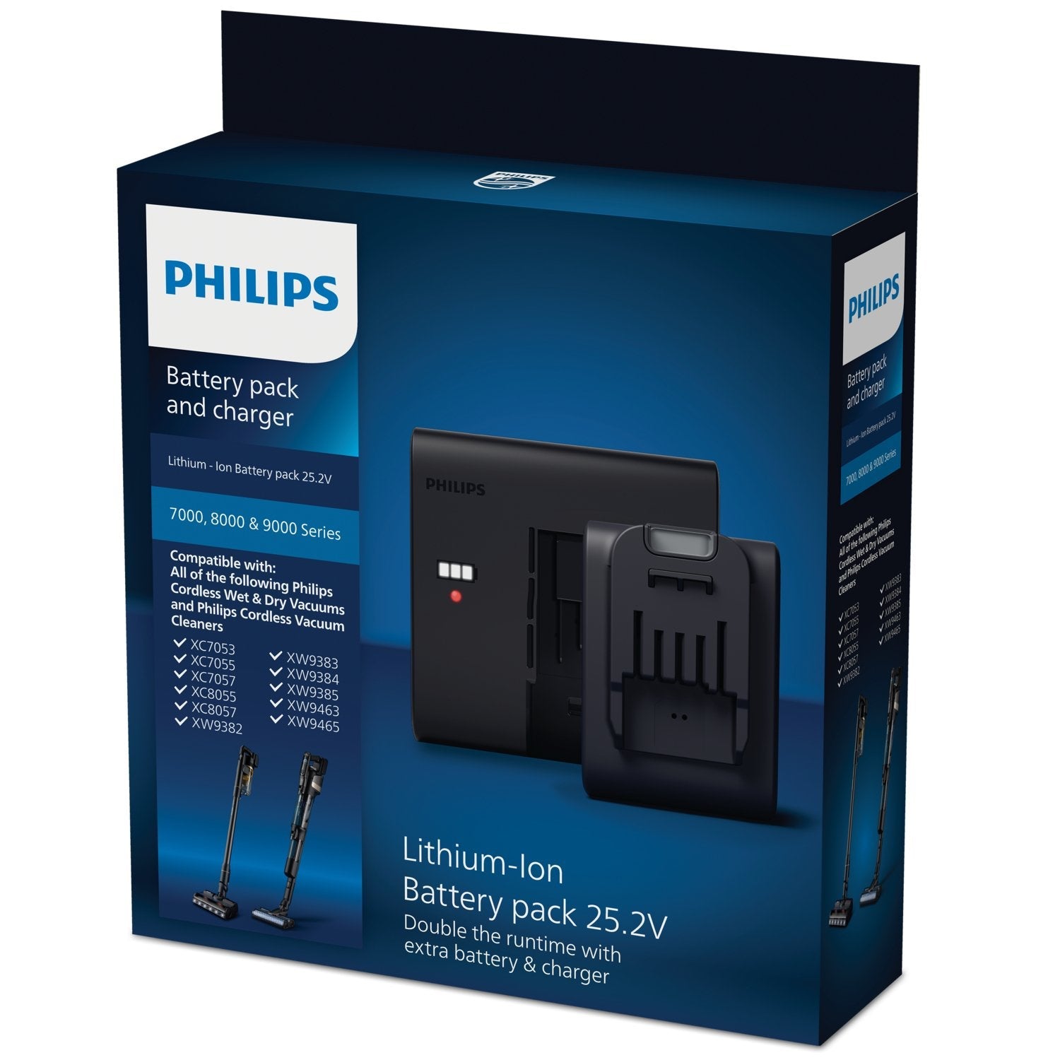 Vacuum Acc Battery & Charger/Xv1797/01 Philips