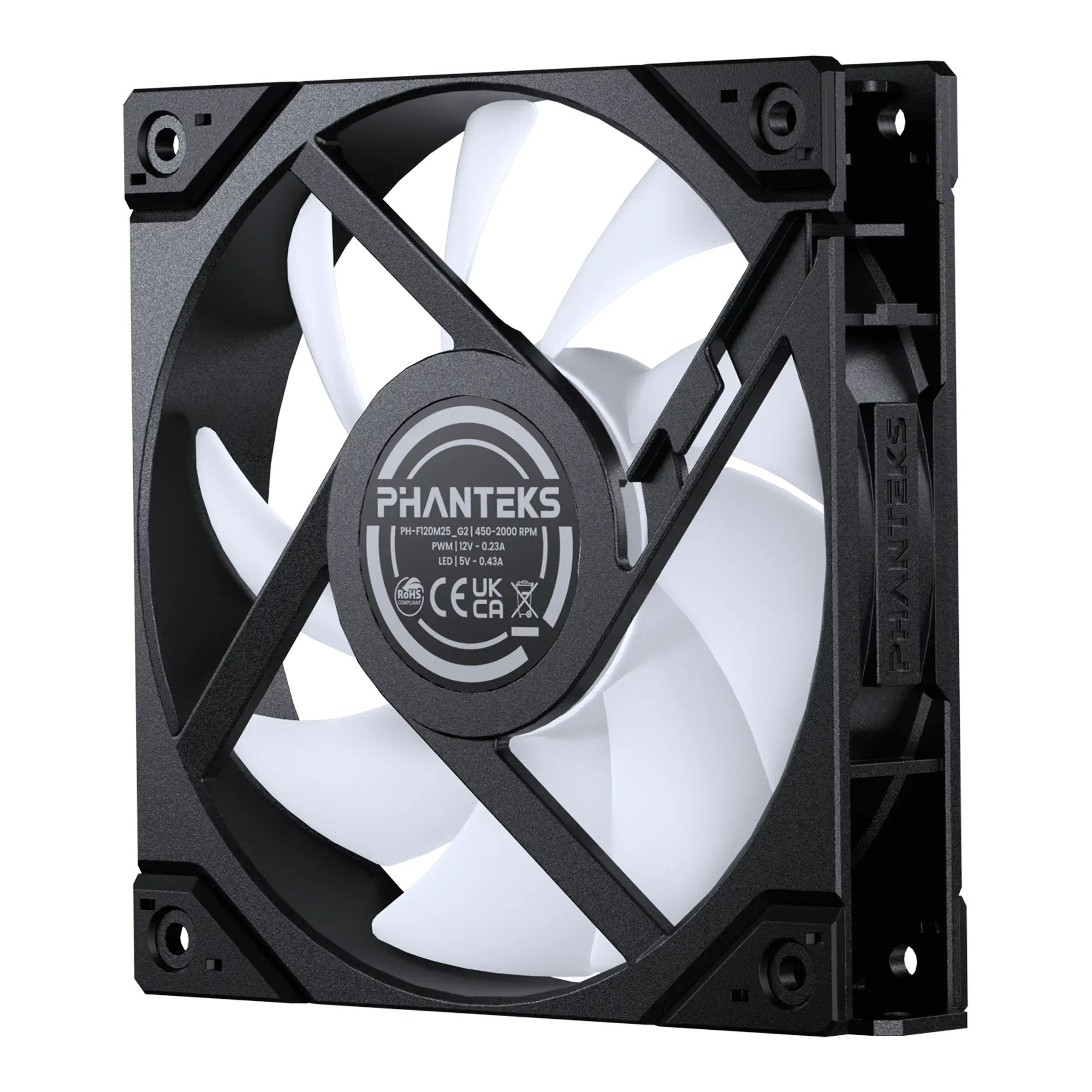 Phanteks M25g2-120 D-Rgb Triple Pack (Negro, 3er-Pack, 120 Mm) Ph-F120m25_g2_dbk01_3p