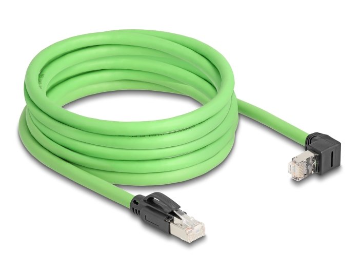 Delock Rj45 Cable De Red Cat.6a Macho A Macho Oben Angular Sf/Utp