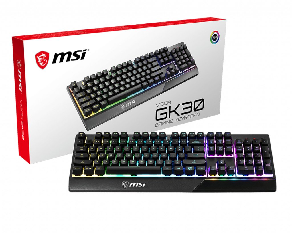 EAN 4719072646936 - MSI Vigor GK30 teclado Juego USB QWERTY Internacional de EE.UU. Negro imagen 1