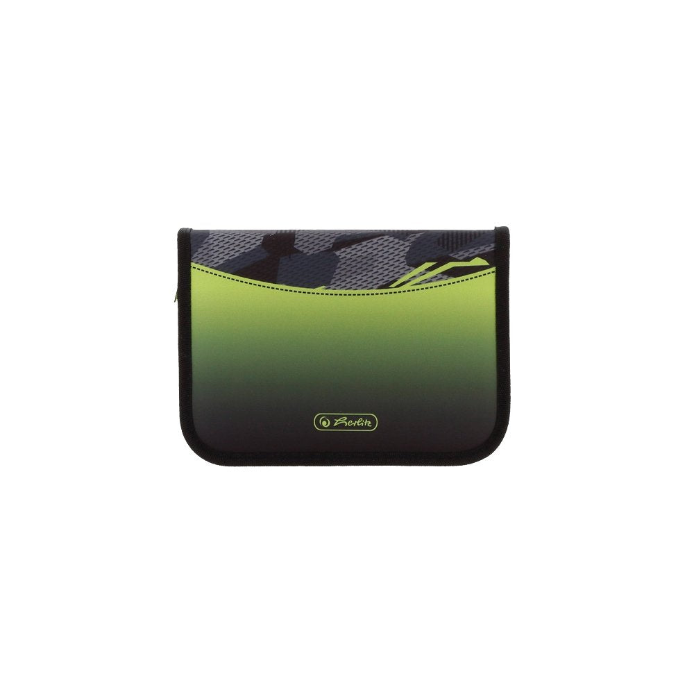 Herlitz Juego De Mochilas Escolares De 4 Piezas, 17 L, Ergonómica,Gris, Verde