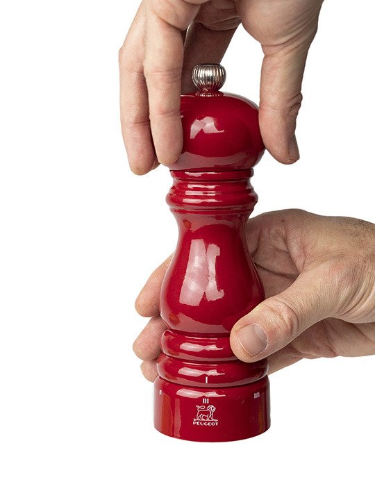 Peugeot Paris Pfefermühle 18 Cm Uselect Rot Lackiert Holz