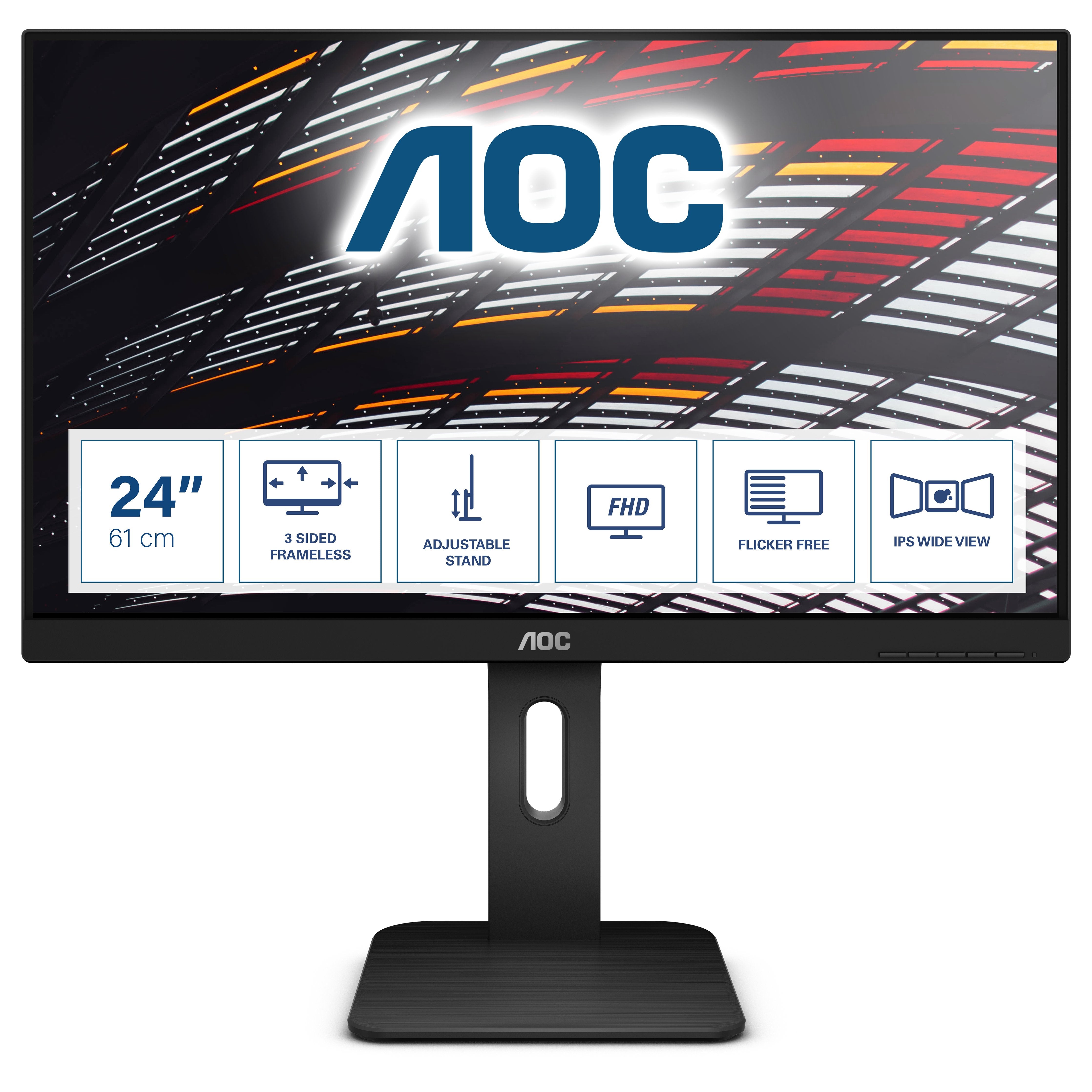 Monitor Profesional Aoc X24p1 24' Full Hd Multimedia Negro