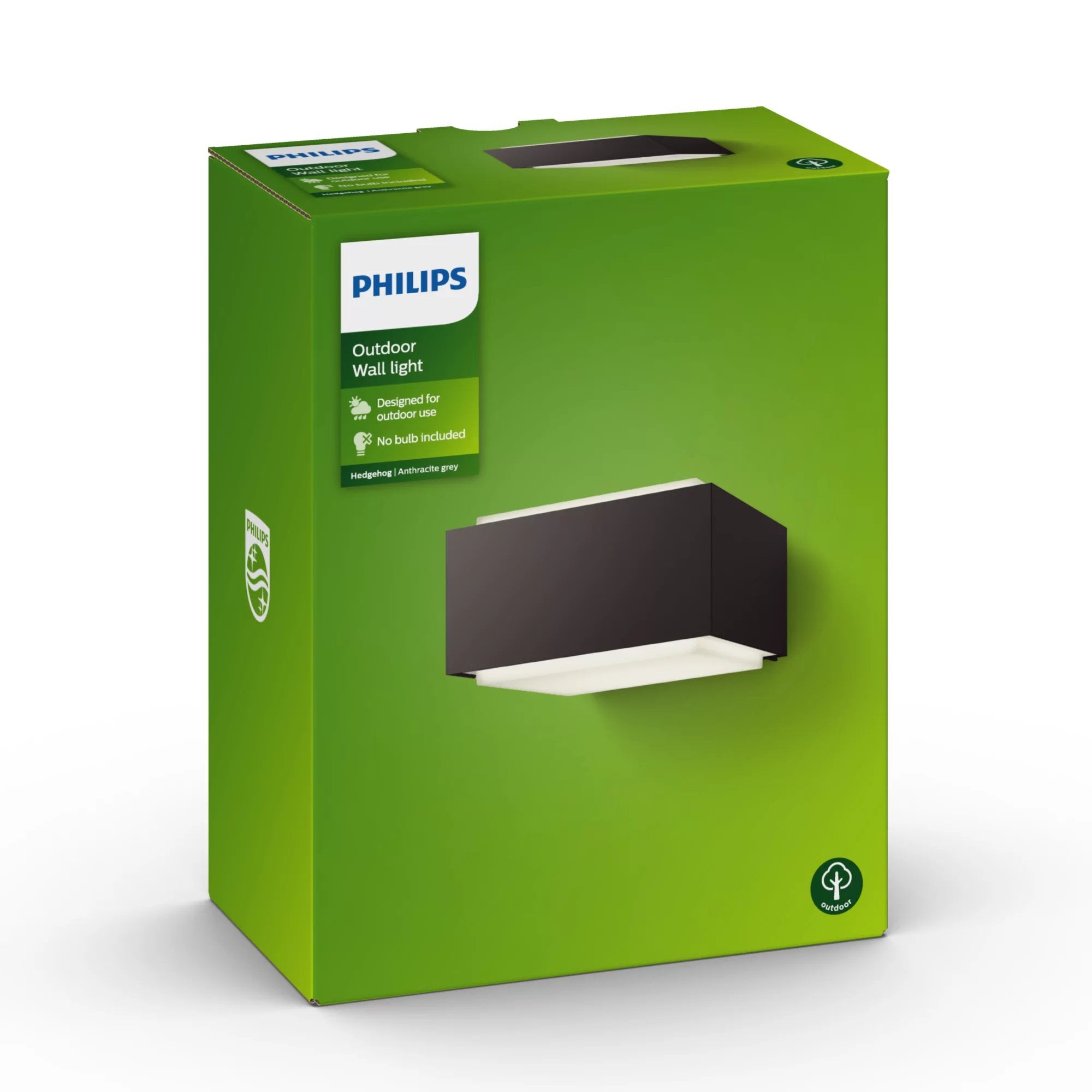 Aplique E27 Negro Hedgehog Philips