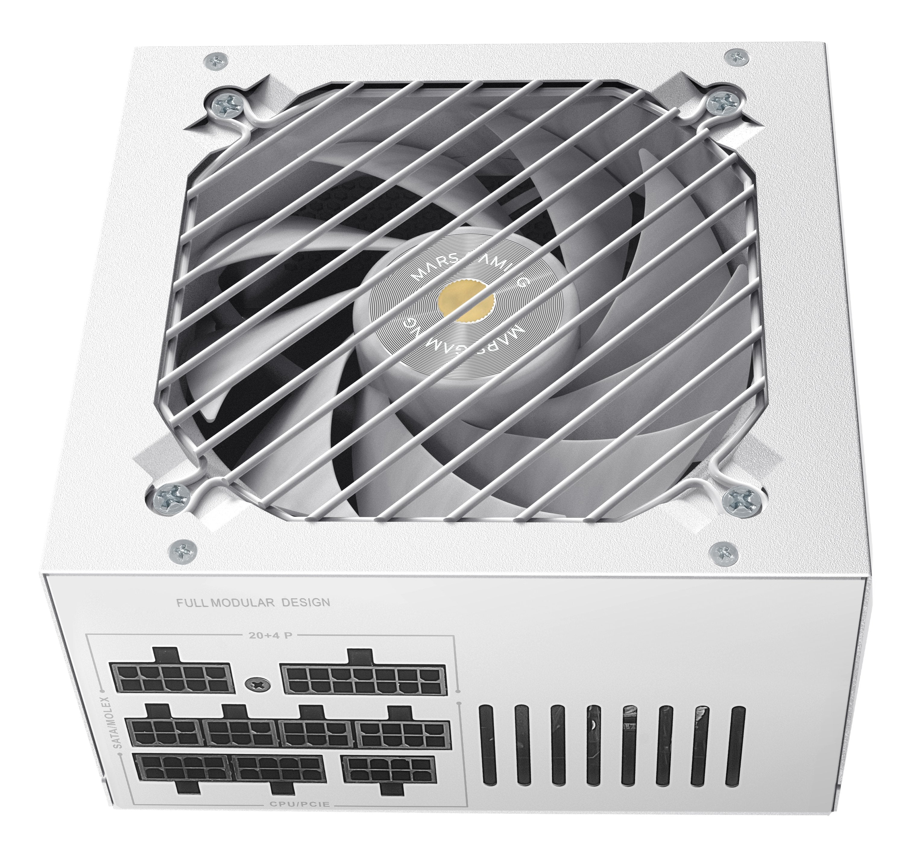 Fuente Alim. 750w Si Modular 80+ Bronze Blanco Mars Gaming 750w / Silencioso / 90% Eficiencia / Ventilador 140mm