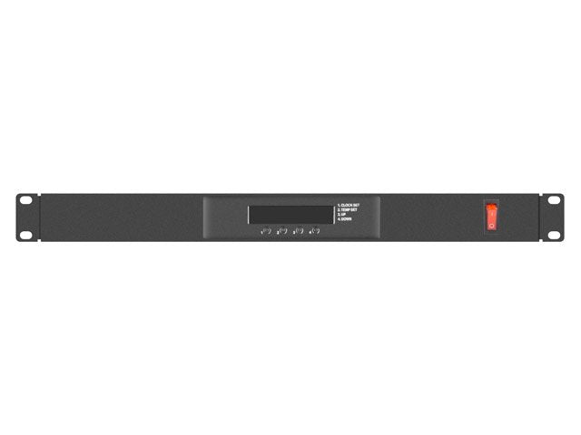Panel De Ventilación Enracable Lanberg Ak-1502-B Lcd 2 Ventiladores + Termostato 1u Diseñado Para Armarios De 19'(48.26cm)