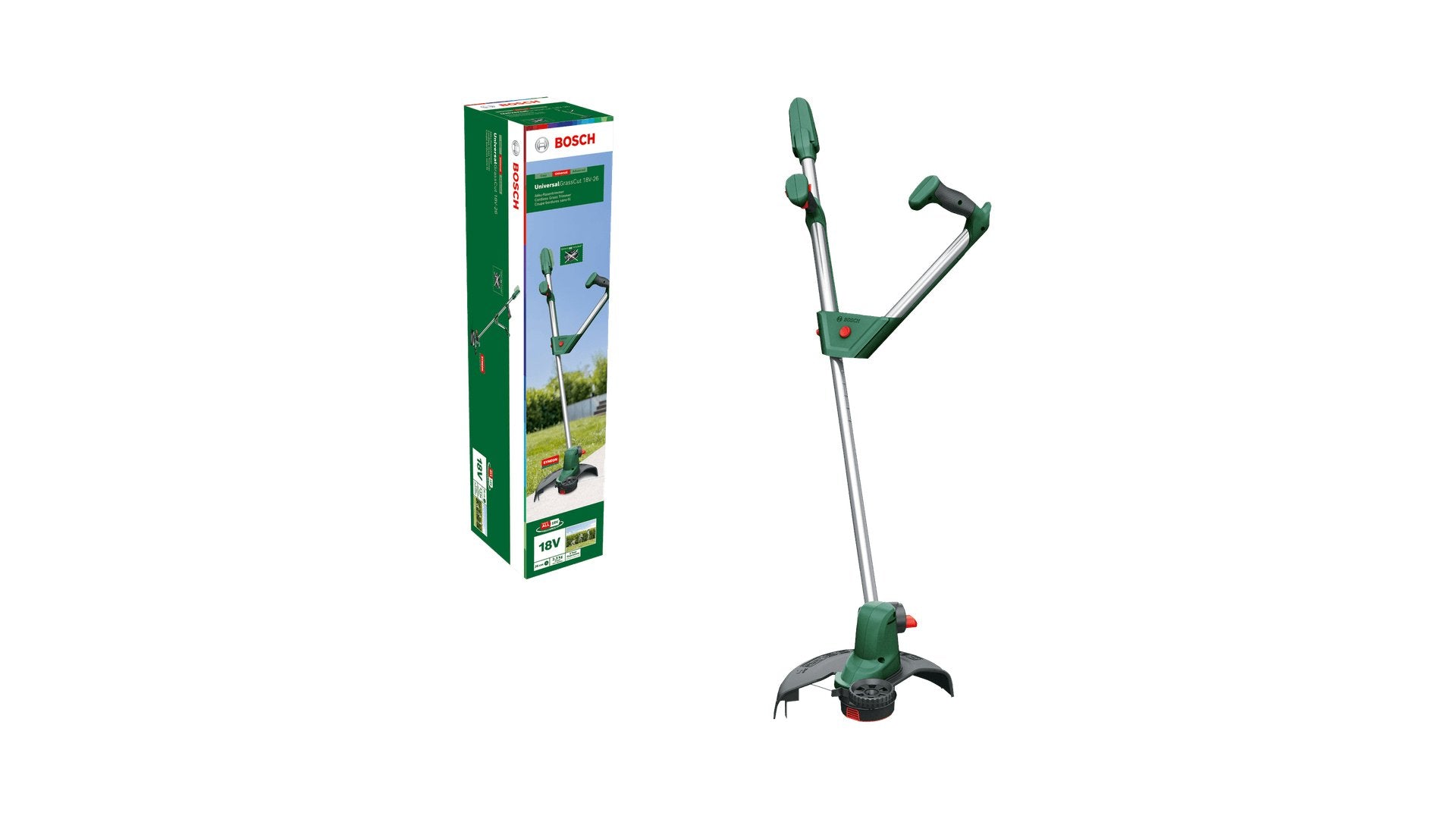 EAN 4059952614496 - Bosch UniversalGrassCut 18V-26 26 cm Batería Negro, Verde imagen 8