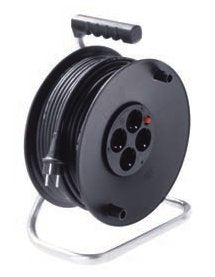 Enrollador De Cable Bachmann De 4 Vías Con Interruptor De Protección Térmica, 50 M,