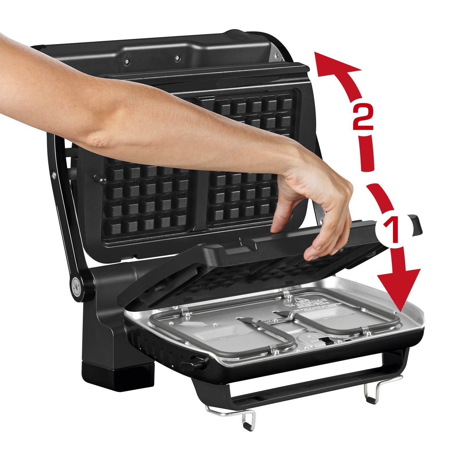 Parrilla Eléctrica Tefal Optigrill + Gc 716d Para Gofres 2000w)
