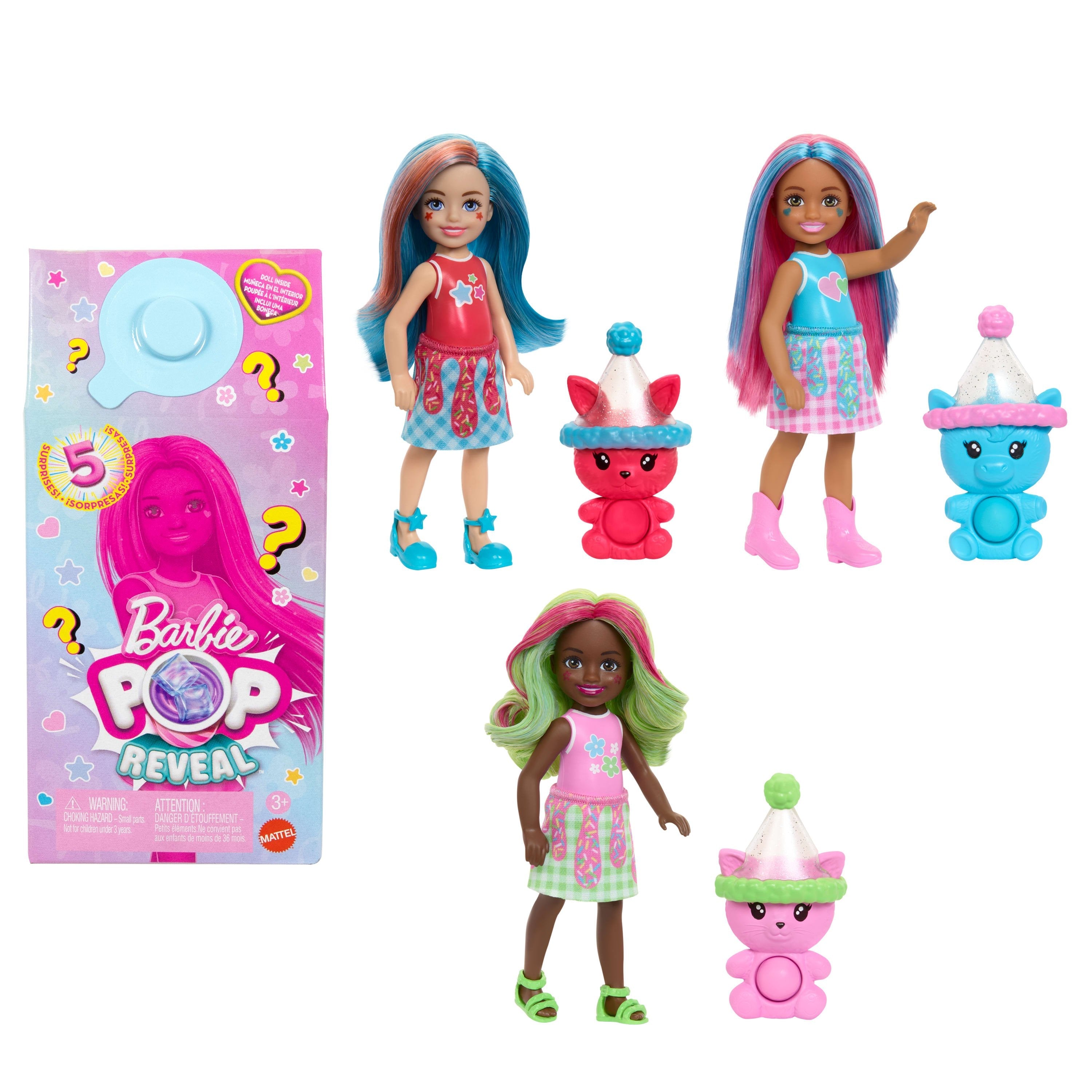 Lalka Barbie Pop Reveal Chelsea Zmiana Koloru Niespodzianka