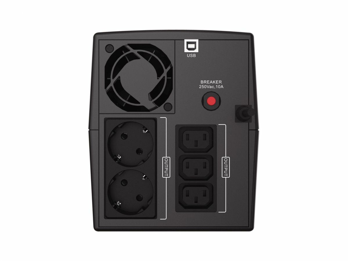 Conceptronic Zeus Usv 1500va 900w Schuko Ups Mart Lan Sw