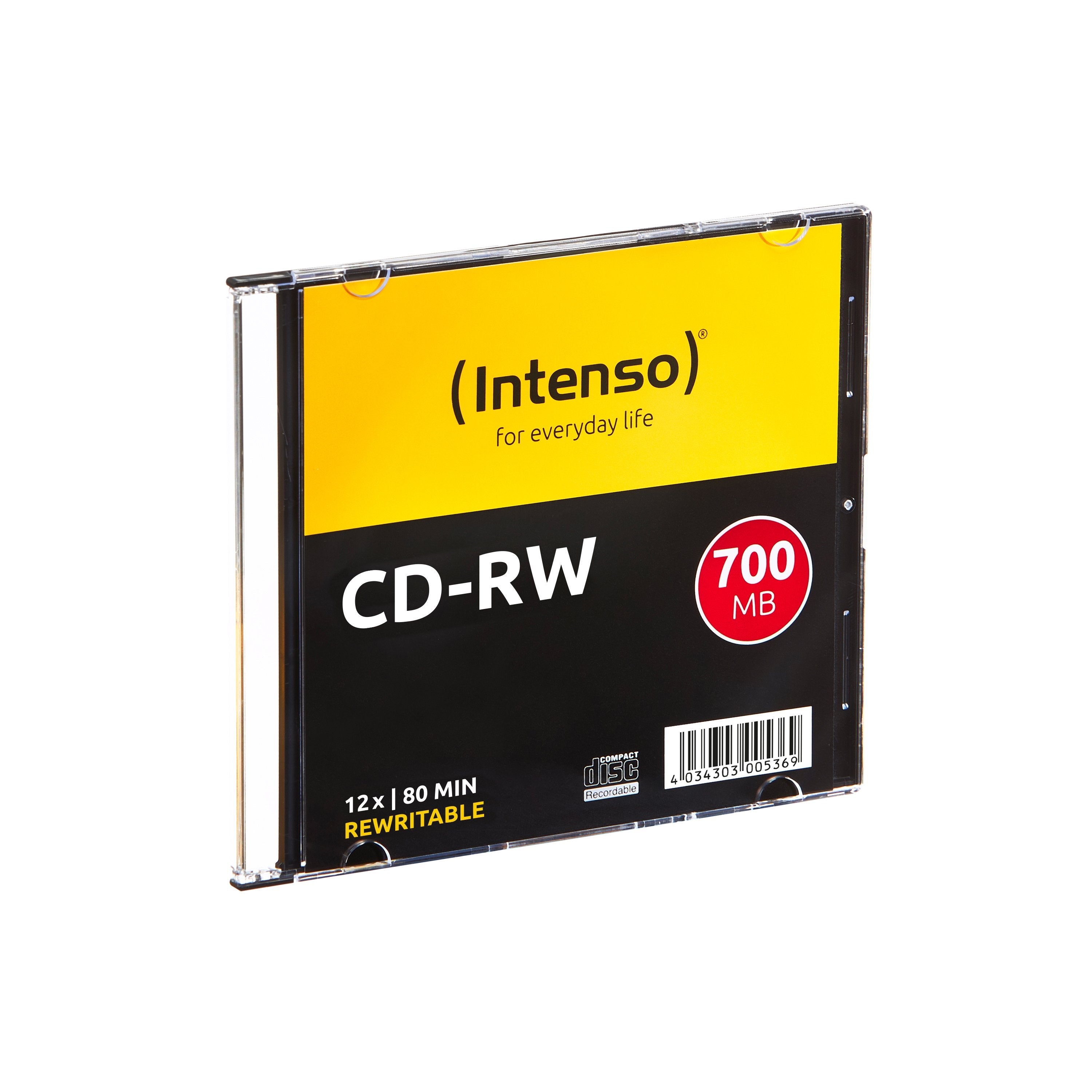 Intenso Cd-Rw 700 Mb, Cd Vírgenes 12x, 10 Unidades 2801622