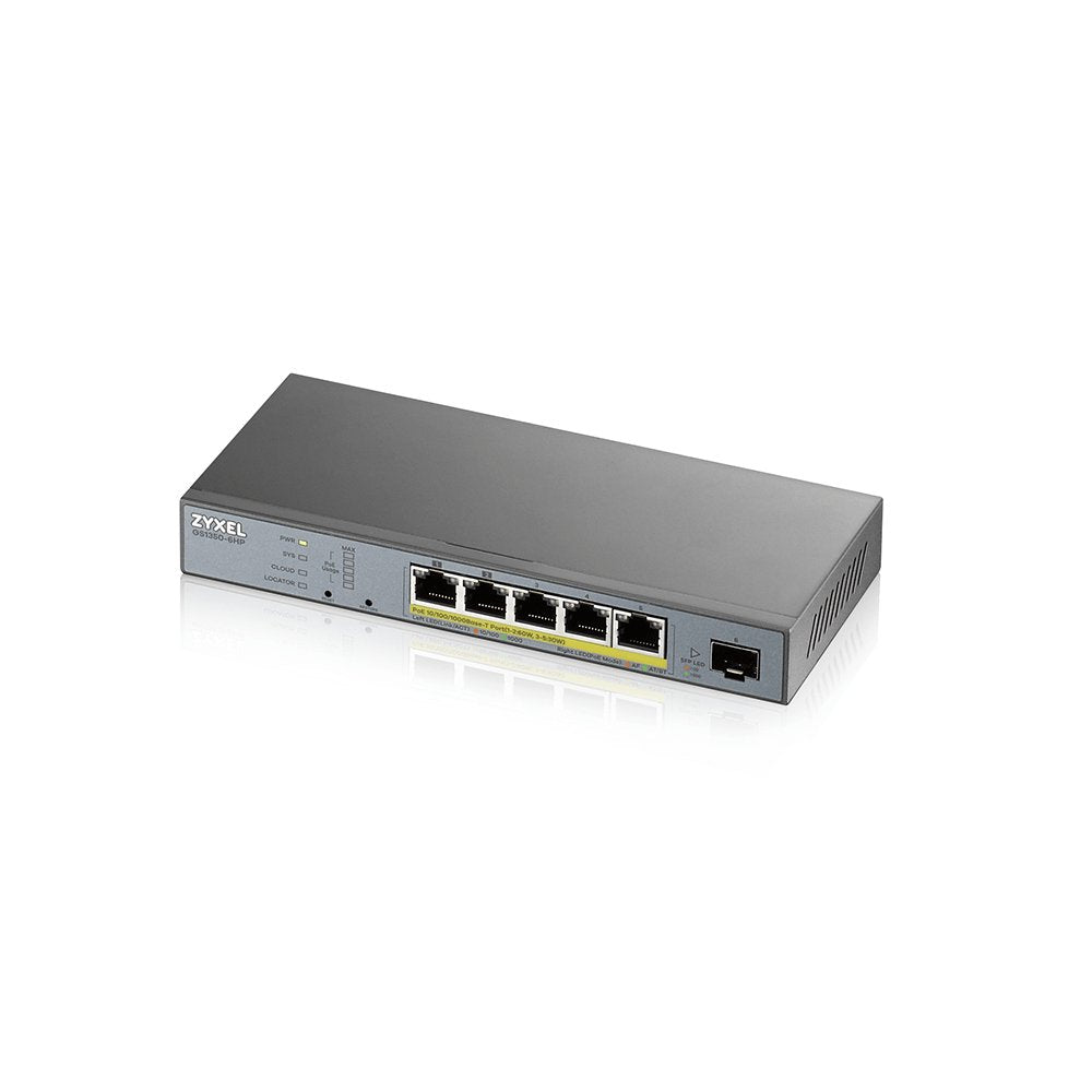 Zyxel Switch  6x Gs1350-6hp   Poe Long Range  60w 802.3bt