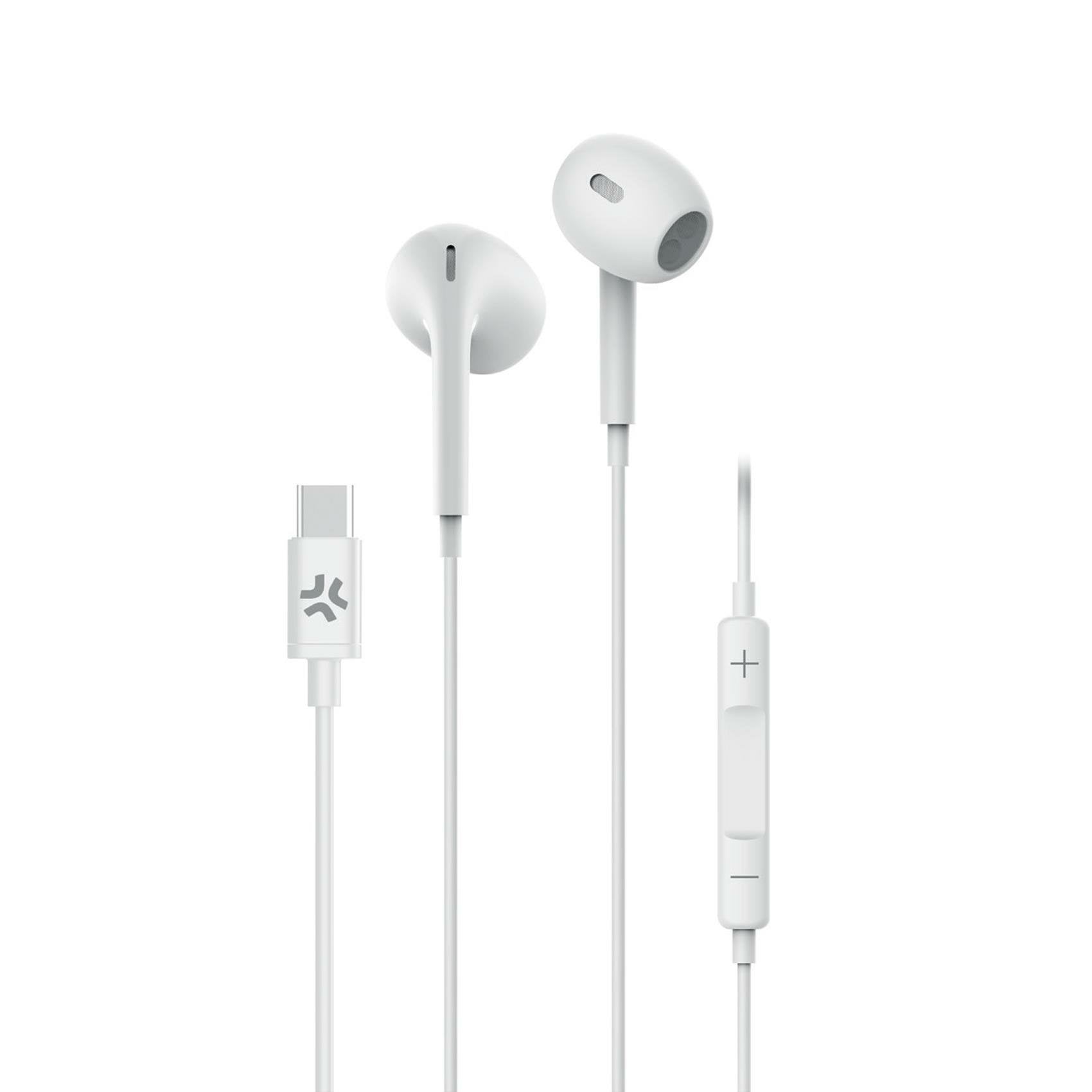EAN 8021735208136 - Celly UP1300TYPECWH auricular y casco Auriculares Alámbrico Dentro de oído Llamadas/Música USB Tipo C Bla imagen 1