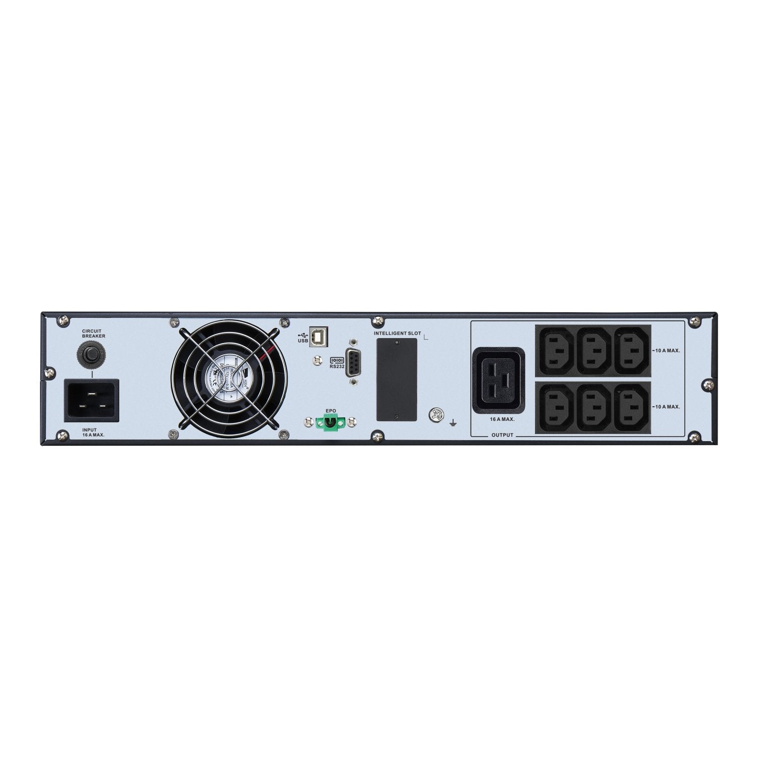 Apc Easy Ups On-Line Ups Rack Ac 230v 2700watt 3000va 1 X Battery Li-Ion Rs-232 Usb Oc 7 2u 19 Bk With Silver