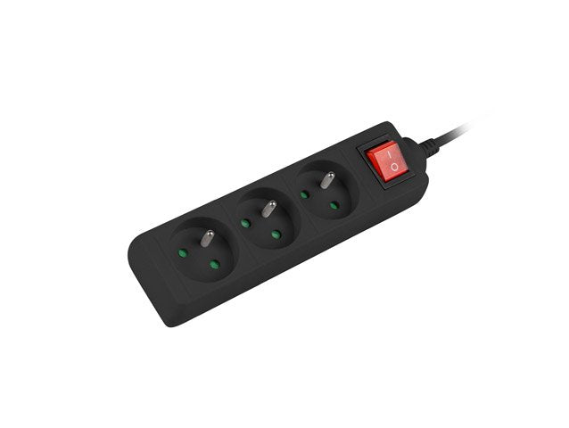 EAN 5901969415445 - Lanberg PS1-03E-0150-BK base múltiple 1,5 m 3 salidas AC Interior Negro imagen 2