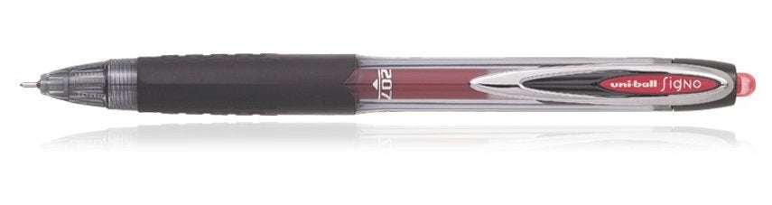 Uniball Rollerball Signo Umn-207 Retráctil Rojo